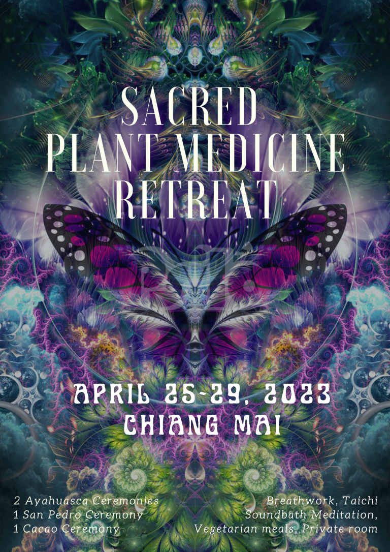 April Ayahuasca (25-29) – Plant Medicine Retreat Thailand